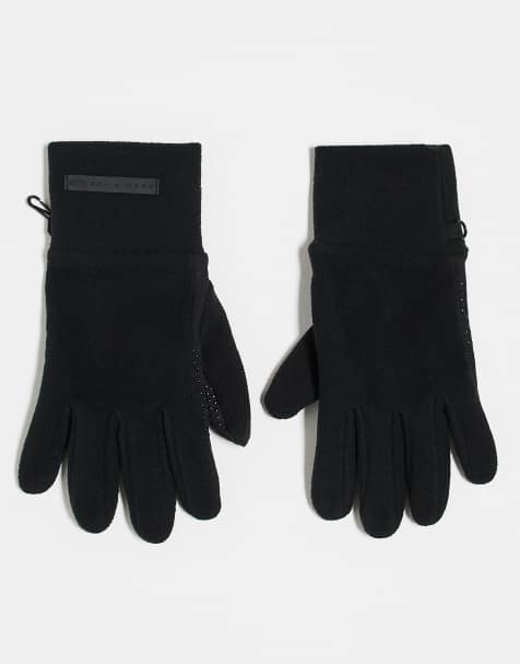 4505 - Gants de ski en polaire chaude avec détail antidérapant - Noir - view 1