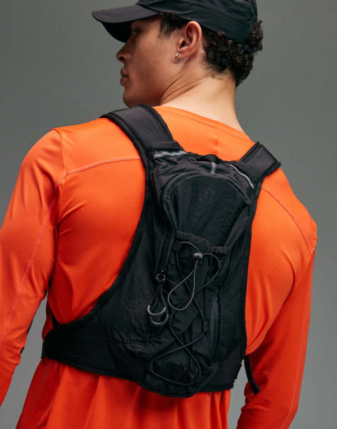 4505 - Gilet da corsa premium catarifrangente con tasca con zip e portaborraccia nero - view 1