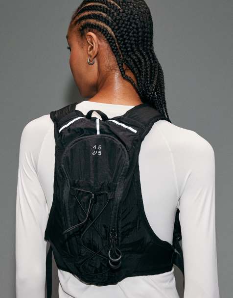 4505 - Gilet da corsa premium catarifrangente con tasca con zip e portaborraccia nero - view 1