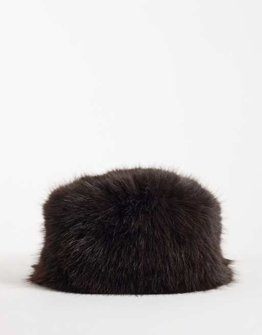 4505 gorro extragrande de piel sintética para esquí en chocolate, 3 de 3