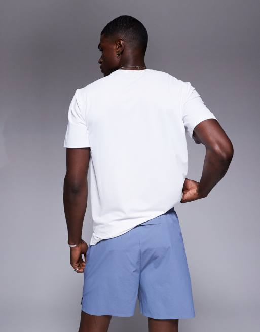 4505 - Gråblå løbeshorts med telefonlomme bagpå i ripstop-nylon på 13 cm, 5 af 5