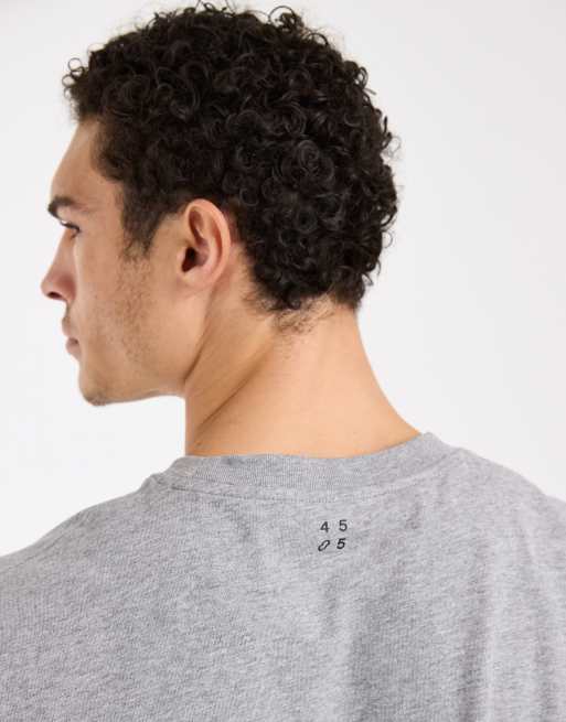 4505 - Gråmeleret cropped tanktop til styrketræning i bomuld med hurtigttørrende finish, 4 af 5