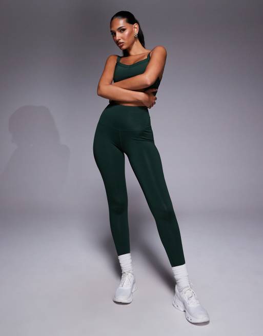 4505 - Hardlooplegging met hoge taille en telefoonzakje met rits in groen, 2 van 5