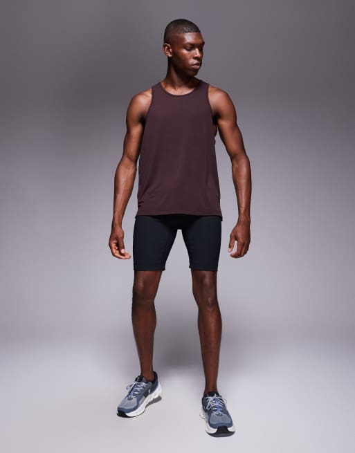 4505 - Hardlopen - Geribbelde basislaag-leggingshort met telefoonzakje in zwart, 2 van 5