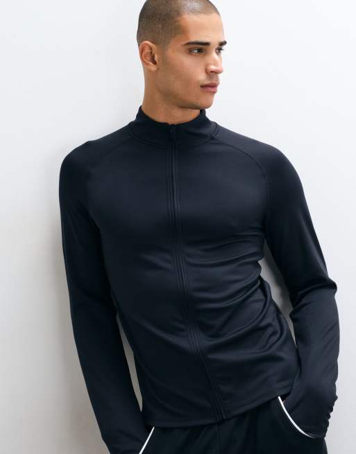 4505 haut de running thermique zippé à manches longues noir, 4 de 5