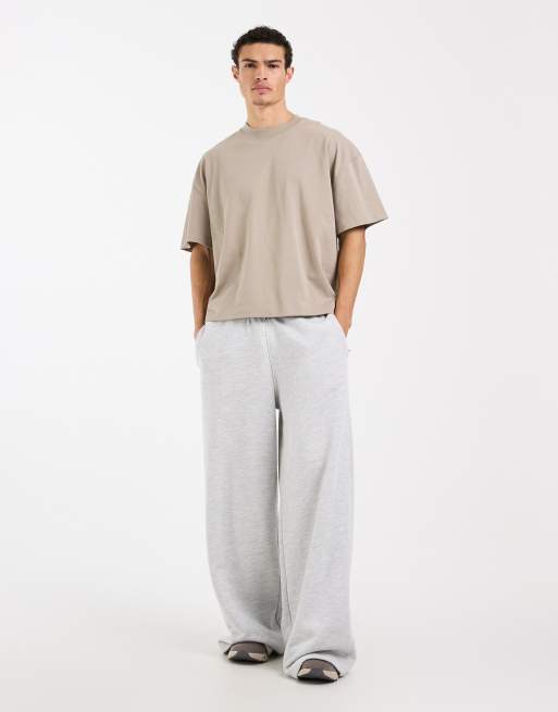 4505 heavyweight cotton boxy oversized drop shoulder t-shirt with quick dry finish in greige, 2 of 5