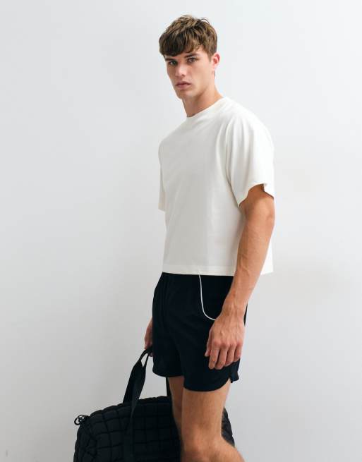 4505 heavyweight quick dry cropped cotton tank with back graphic in vintage white, 2 of 5