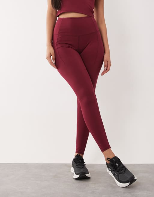 4505 Hourglass - Active - Fitnesslegging met hoge corrigerende taille in kersenrood, 3 van 5
