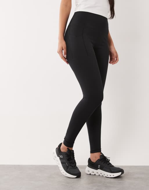 4505 Hourglass active waist snatching high rise gym legging in black, 5 of 5