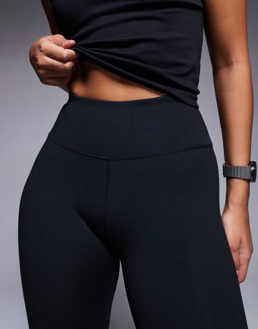 4505 Hourglass Icon 8 inch soft touch legging shorts in black  