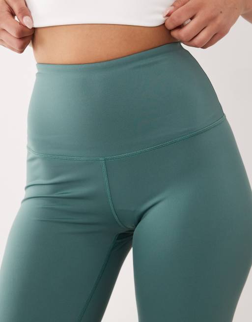 4505 Hourglass Icon active booty sculpt high waist gym leggings with inner pocket in sage, 4 of 5