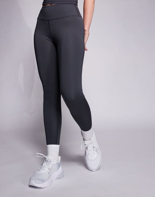 4505 Hourglass Icon active bum sculpt high waist gym legging with inner pocket in iron grey, 3 of 5
