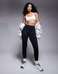 [ASOS] 4505 Hourglass Icon active bum sculpt high waist gym leggings with inner pocket in black 14 Black