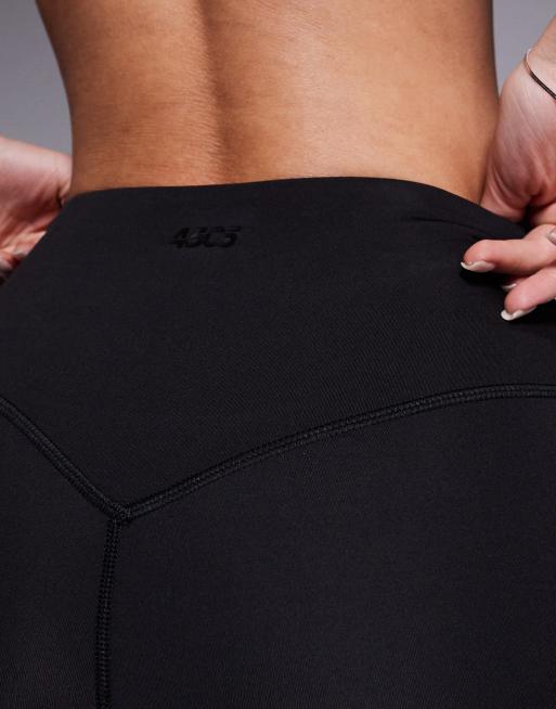 4505 Hourglass Icon bum sculpt high waist gym leggings in black 