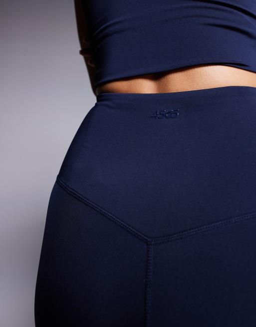 4505 Hourglass Icon active bum sculpt high waist gym leggings with inner pocket in deep navy, 5 of 5