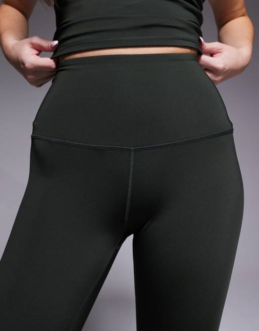 4505 - Hourglass Icon - Active bum sculpt sportlegging met hoge taille en binnenzak in kaki, 4 van 5