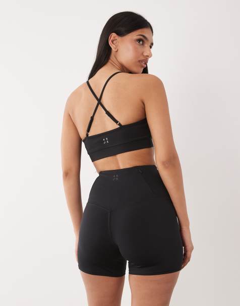 4505 Hourglass Icon active high waist 13cm legging shorts with zip phone pocket in black - view 1