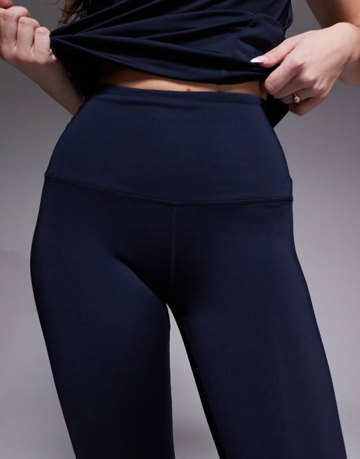 4505 Hourglass – Icon Active – Marinblå gymleggings med formande design baktill, hög midja och innerficka, 3 av 5