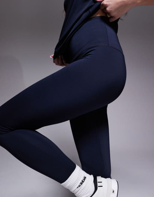 4505 Hourglass – Icon Active – Marinblå gymleggings med formande design baktill, hög midja och innerficka, 4 av 5