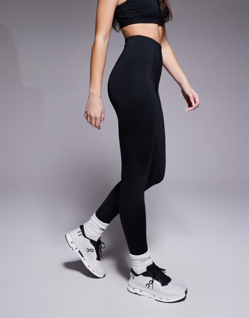 4505 Hourglass - Icon Active - Sorte træningsleggings med høj talje, inderlomme og formende effekt bagpå, 5 af 5
