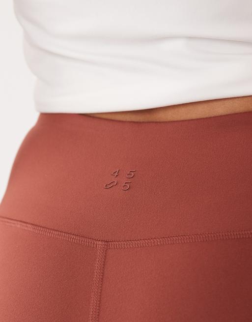 4505 - Hourglass - Icon - Korte zachte short van 3 inch met hoge taille in amber, 2 van 5