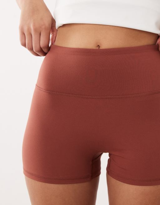 4505 - Hourglass - Icon - Korte zachte short van 3 inch met hoge taille in amber, 5 van 5