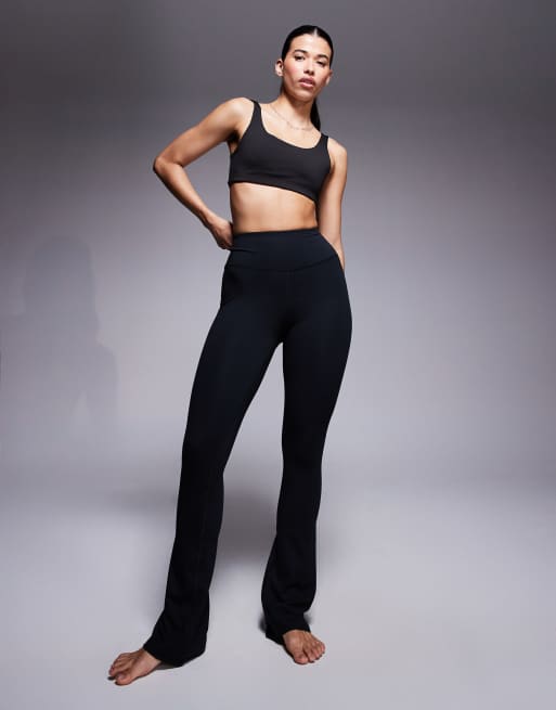 4505 Hourglass - Icon - Leggings a zampa da yoga morbidi al tatto neri a vita alta