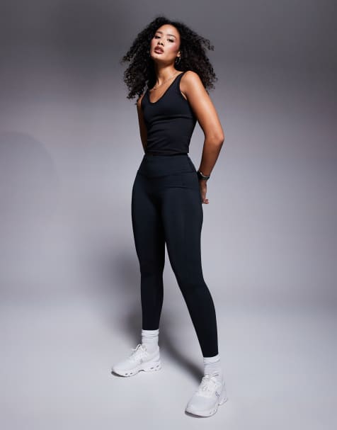 4505 Hourglass - Icon - Leggings da palestra e da corsa allacciati in vita neri con tasca per il telefono - view 1