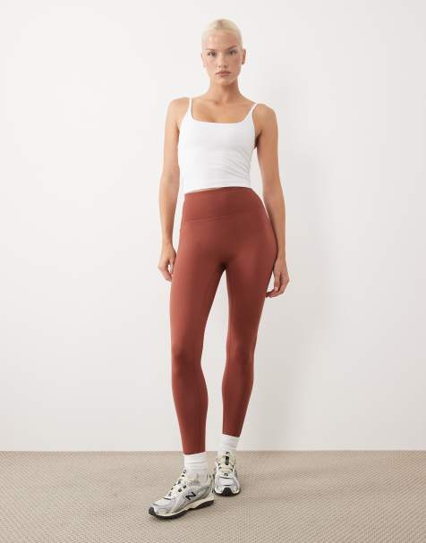 4505 Hourglass Icon leggings yoga a vita alta soft touch in ambra - view 1