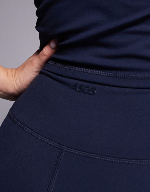 4505 Hourglass - Icon - Midnatsmarineblå bløde yogaleggings med høj talje , 3 af 5