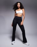 [ASOS] 4505 Hourglass Icon soft touch high waist slim kick yoga leggings in black 14 Black