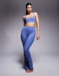 [ASOS] 4505 Hourglass Icon soft touch high waist slim kick yoga leggings in china blue 14 China Blue