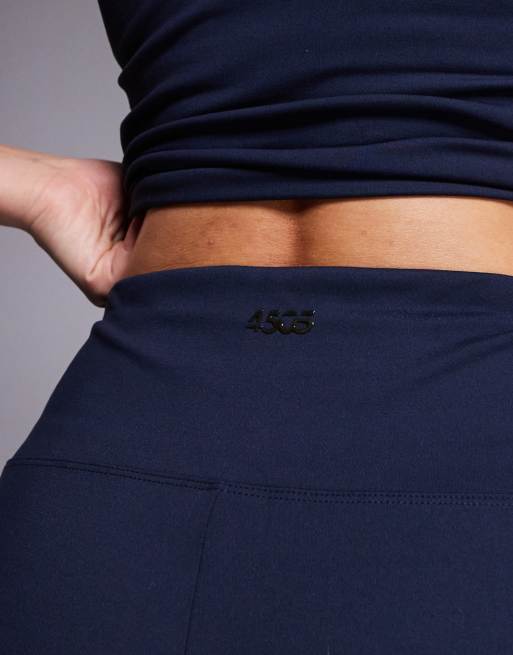 4505 Hourglass Icon soft touch high waist wide leg dance pants in midnight navy , 2 of 5