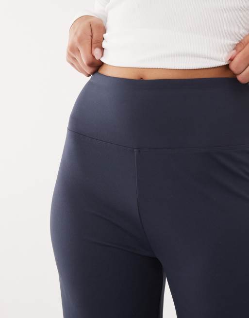 4505 Hourglass Icon soft touch high waist wide leg dance pants in midnight navy, 4 of 5