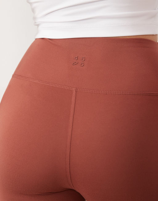 4505 Hourglass Icon soft touch high waist yoga legging in amber, 3 of 5