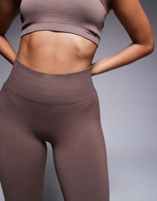 4505 Hourglass sculpting seamless high waist gym legging in milk chocolate , 3 of 5