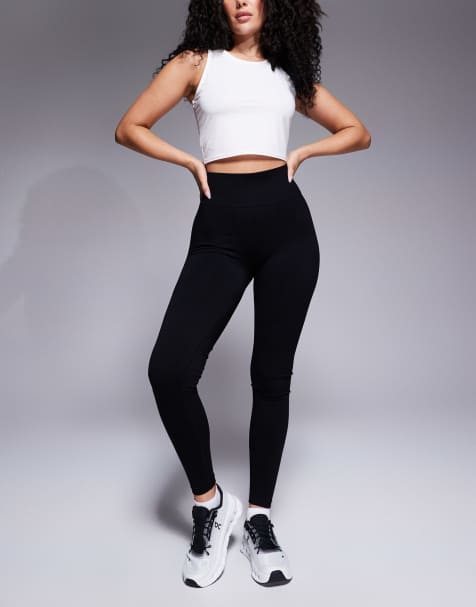 4505 Hourglass seamless high waist gym leggings in black - view 1