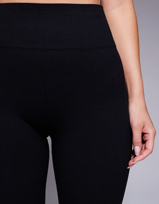 4505 Hourglass seamless high waist gym leggings in black , 5 of 5