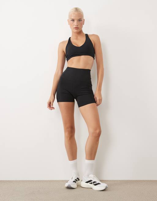 4505 Hourglass - Short legging 13 cm à taille haute cintrée - Noir, 2 de 5