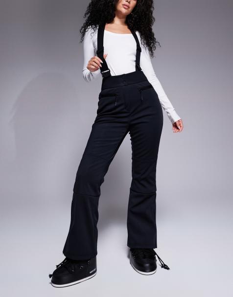 4505 Hourglass - Ski - Pantaloni da sci a zampa in soft shell idrorepellenti neri lucidi - view 1