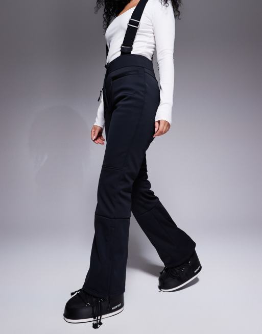 4505 Hourglass Ski soft shell water repellent kick flare ski pants in black gloss , 3 of 5