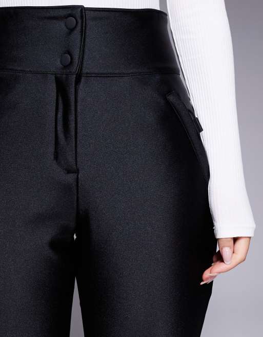 4505 Hourglass – Ski – Wasserabweisende, schmal geschnittene Softshell-Skihose in glänzendem Schwarz , 5 von 5