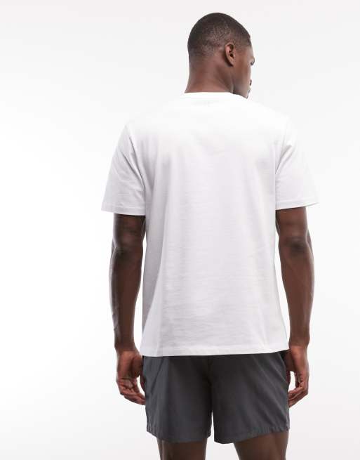 4505 - Hvid T-shirt med hurtigttørrende finish i Regular Fit i kraftigt bomuld, 5 af 5