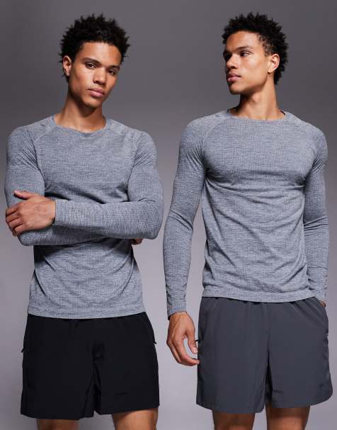 4505 Icon 13cm quick dry training shorts with zip pockets 2 pack in graphite and black - view 1