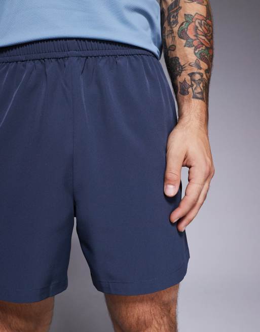 4505 Icon 13cm quick dry training shorts with zip pockets in dark navy, 3 of 5