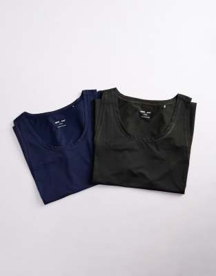 4505 Icon 2-pack Quick Dry Mesh Training T-shirts In Multi