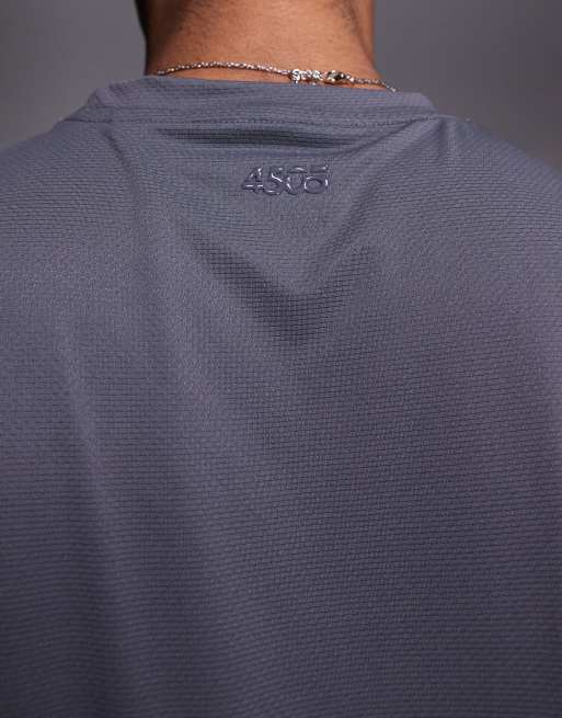 4505 – Icon – 2er-Packs Sport-Tanktops aus schnelltrocknendem Netzstoff in Graphitgrau und Weiß , 3 von 4