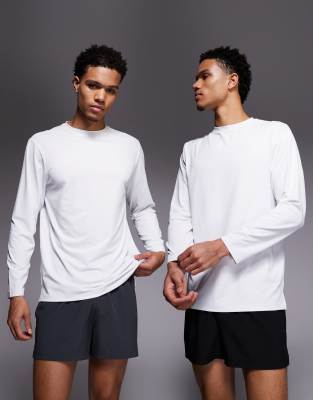 4505 Icon 3 Inch Quick Dry Running Shorts With Back Phone Pocket 2 Pack In Multi