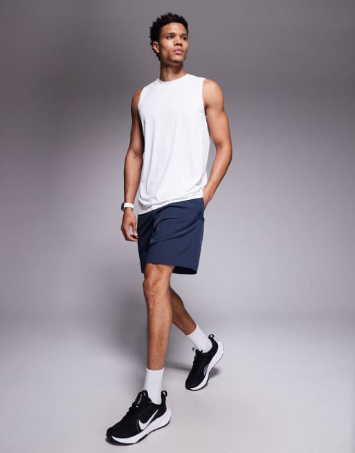 4505 Icon 3 inch quick dry running shorts with back phone pocket 2 pack in black and navy, 2 of 5