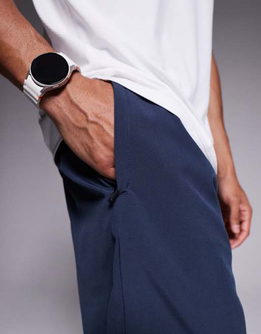 4505 Icon 3 inch quick dry running shorts with back phone pocket 2 pack in black and navy, 3 of 5